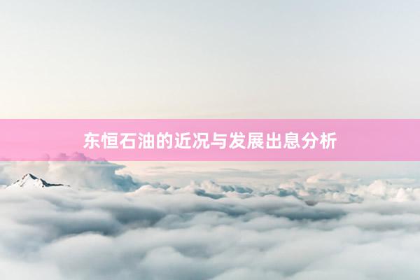 东恒石油的近况与发展出息分析